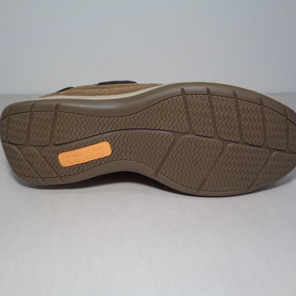 Rockport Size 11 M SAILING CLUB Leather New Men's Steel Toe Boat Work Shoes - Picture 11 of 14